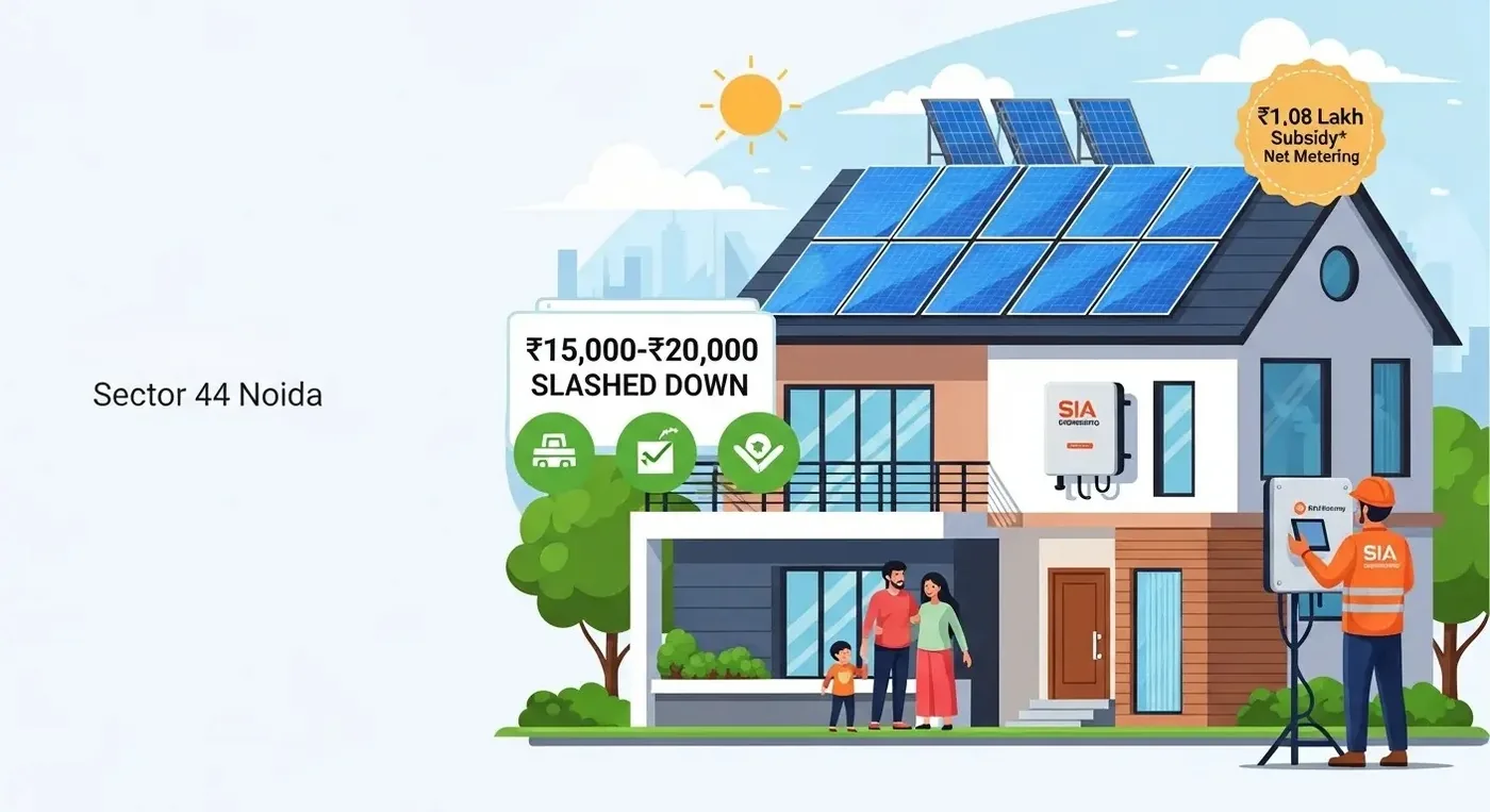Best Solar Provider in Sector 44 Noida