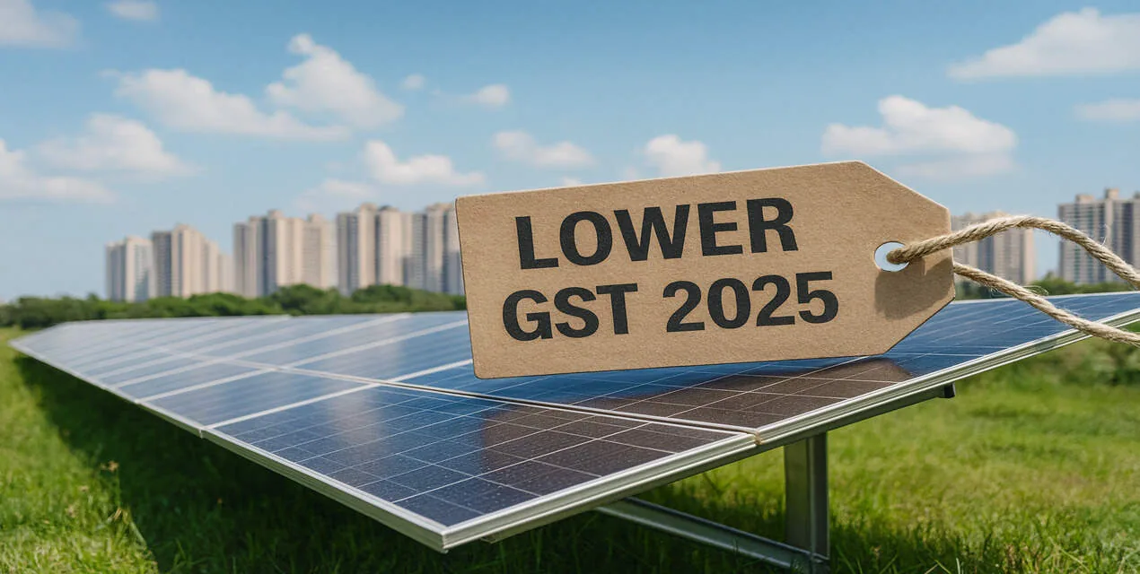 How GST on Solar Panels will be Even More Affordable in Noida & Greater Noida in 2025