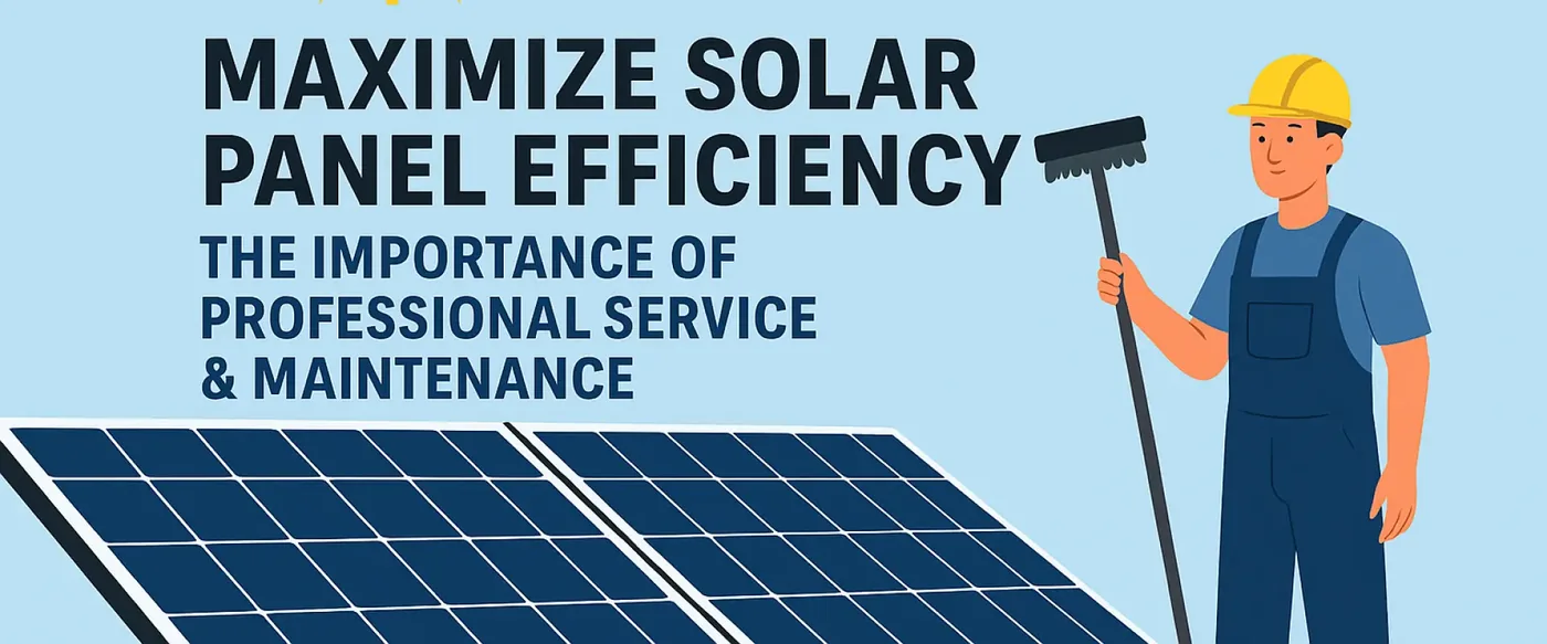 Maximize Solar Panel Efficiency: The Importance of Professional Service & Maintenance
