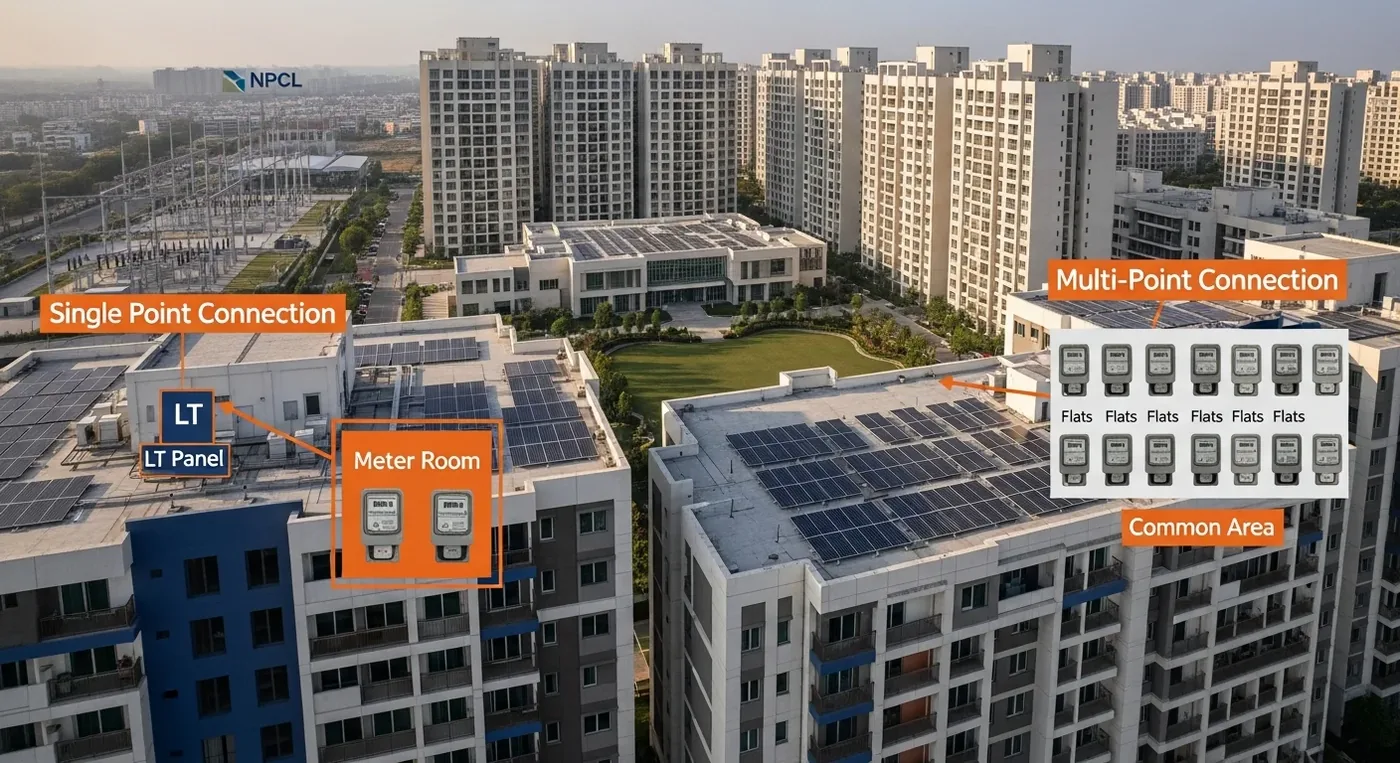 Net Metering vs. Single Point Connection (NPCL Guide)