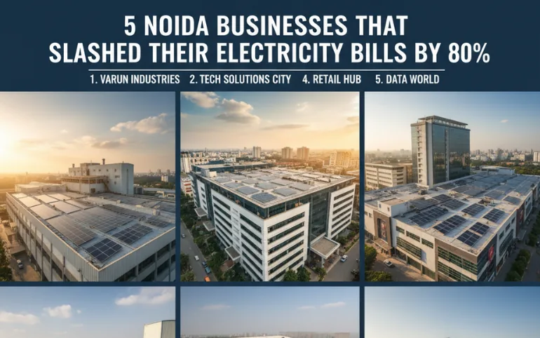 5 Noida Businesses That Slashed Their Electricity Bills by 80% with Solar
