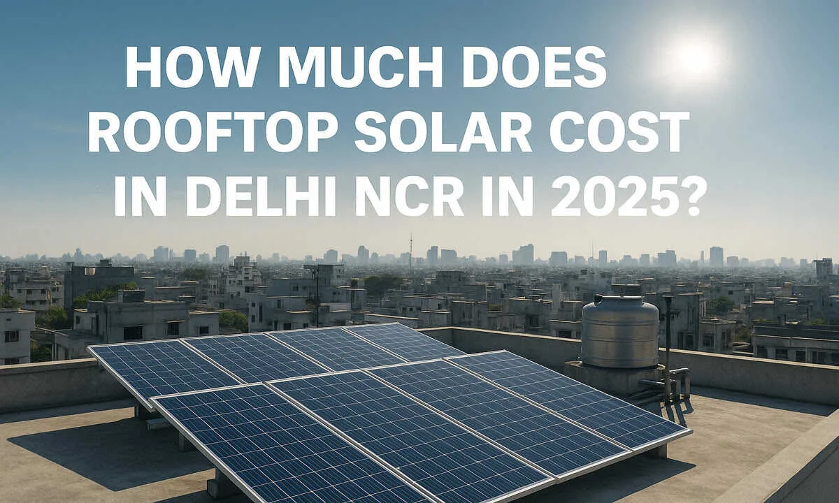 How Much Does Rooftop Solar Cost in Delhi NCR in 2025?