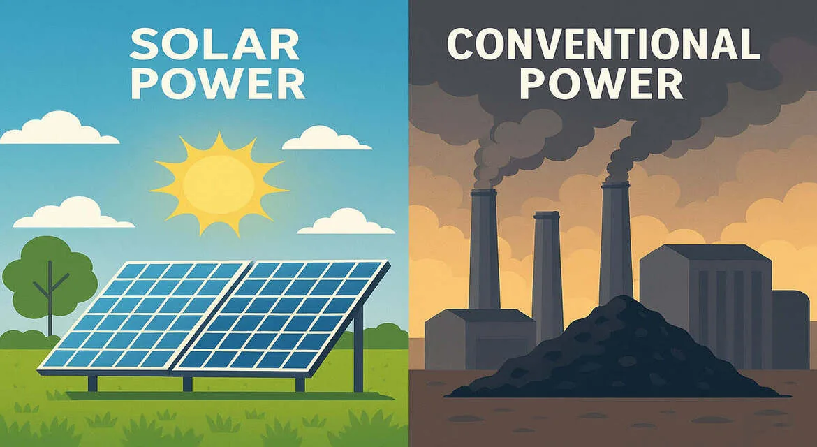 Solar Power vs. Conventional Power: Why Switching to Solar is the Smart Choice