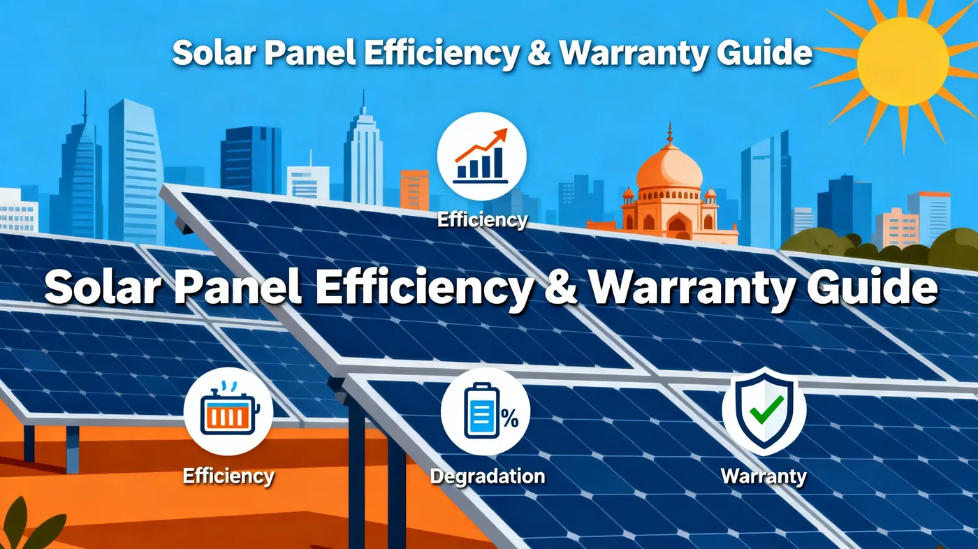 The Complete Guide to Solar Panel Efficiency, Degradation & Warranty in Noida